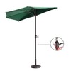 Nature Spring Nature Spring 9Ft Half-Canopy Patio Umbrella, Green 163794ICZ